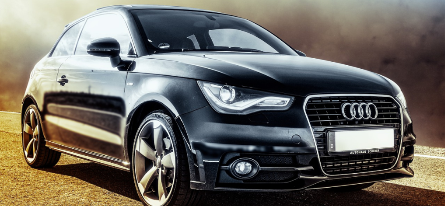 Black Luxury Audi Sedan
